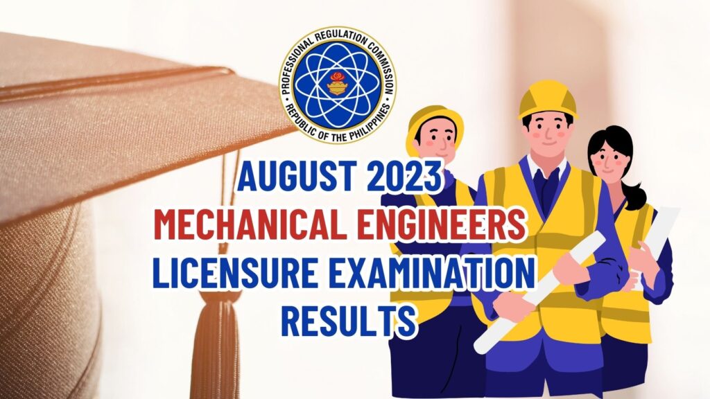 August 2023 Mechanical Engineers Licensure Examination