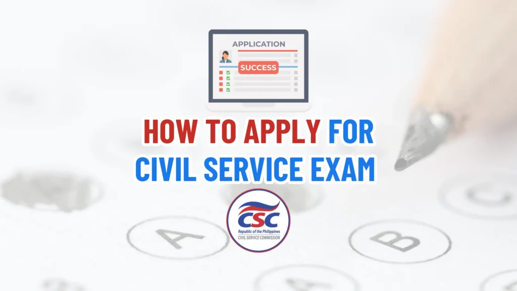 How to apply Civil Service Exam 2024