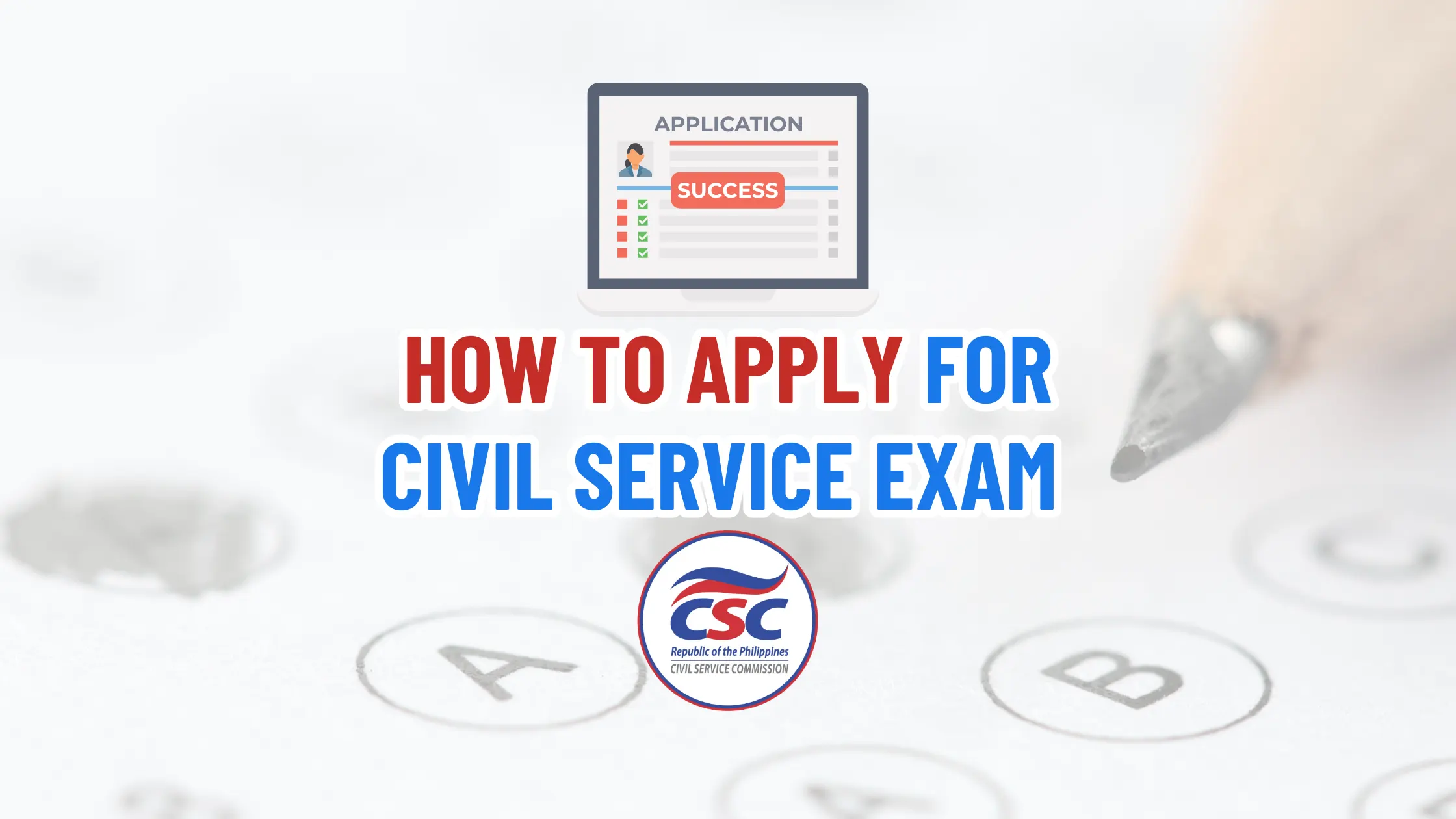 How to Apply Civil Service Exam CSC Exam Schedule 2025