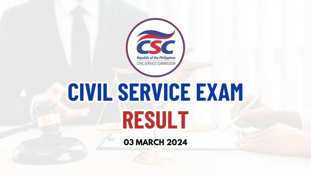 How to access Civil Service Exam Result