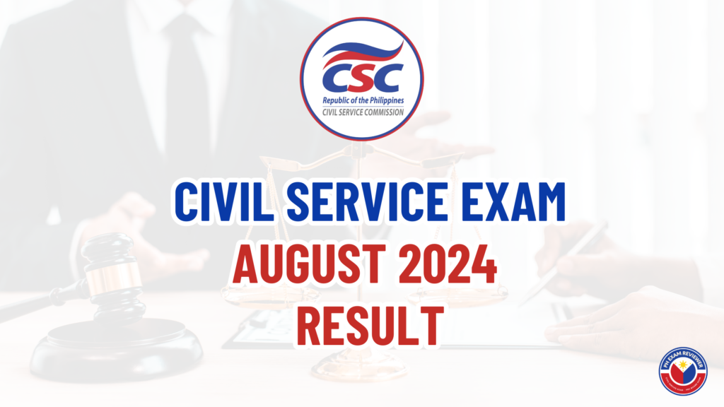 Civil Service Exam August 2024 Result